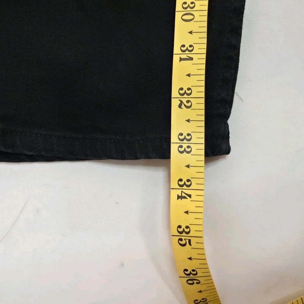 Levi's 508 Jeans Men's 32x34 Regular Taper Fit Black Dark Wash Denim Black Tab